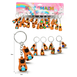 llavero capy bara doble figura rígido C/12 R253S-12