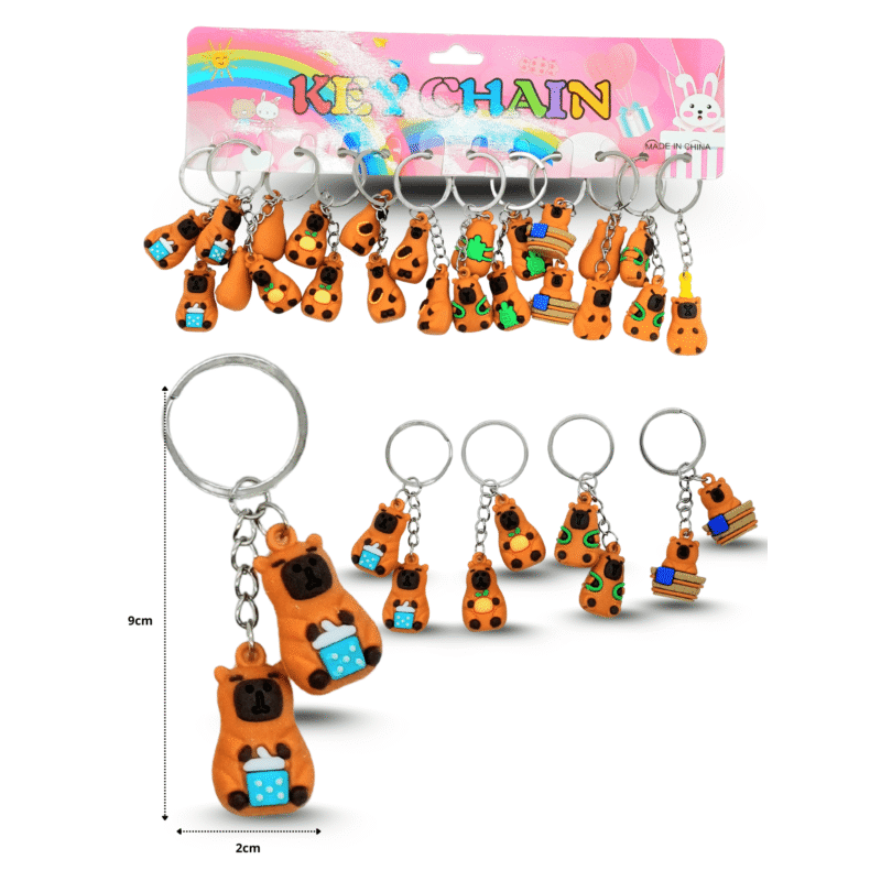 llavero capy bara doble figura rígido C/12 R253S-12