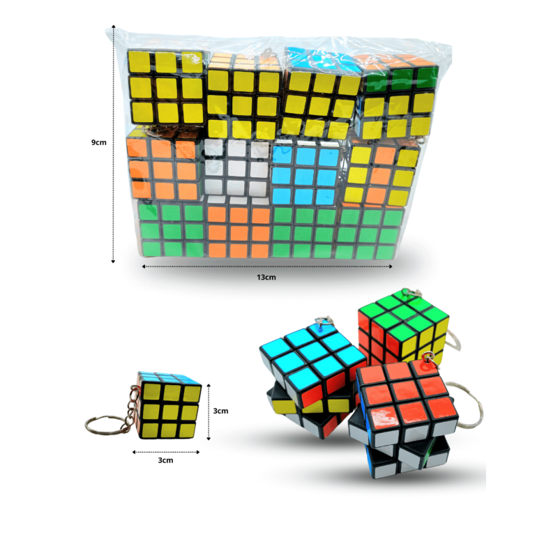 llavero cubo Rubik C/12 DG23-V15 o ZJ-0565