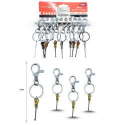 llavero metálico c/limpiador de oído C/10 G213-14G-110-4