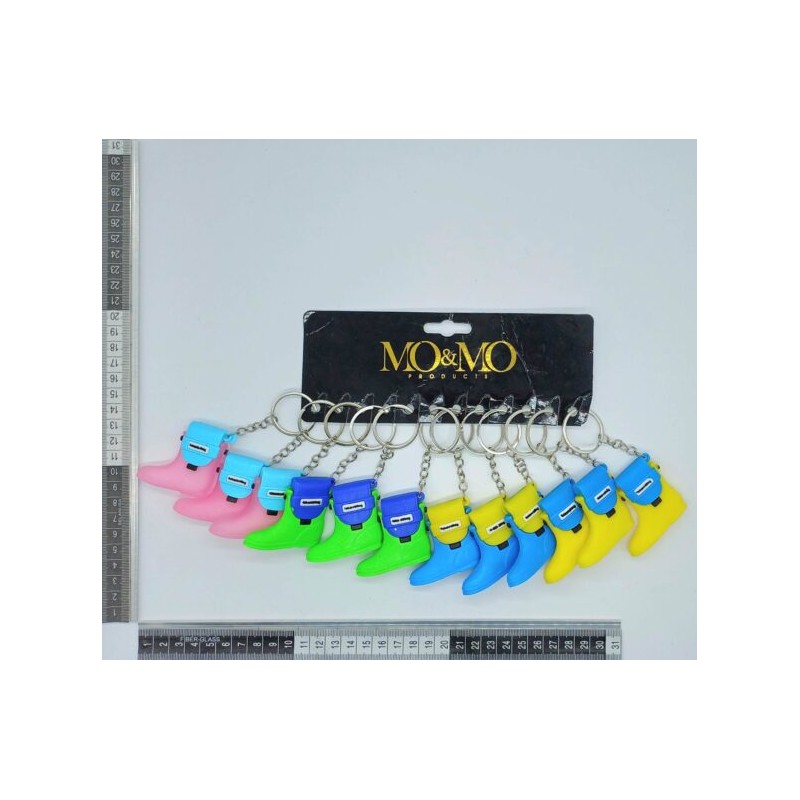 llavero plástico figura bota variedad de colores C/12 16G-71