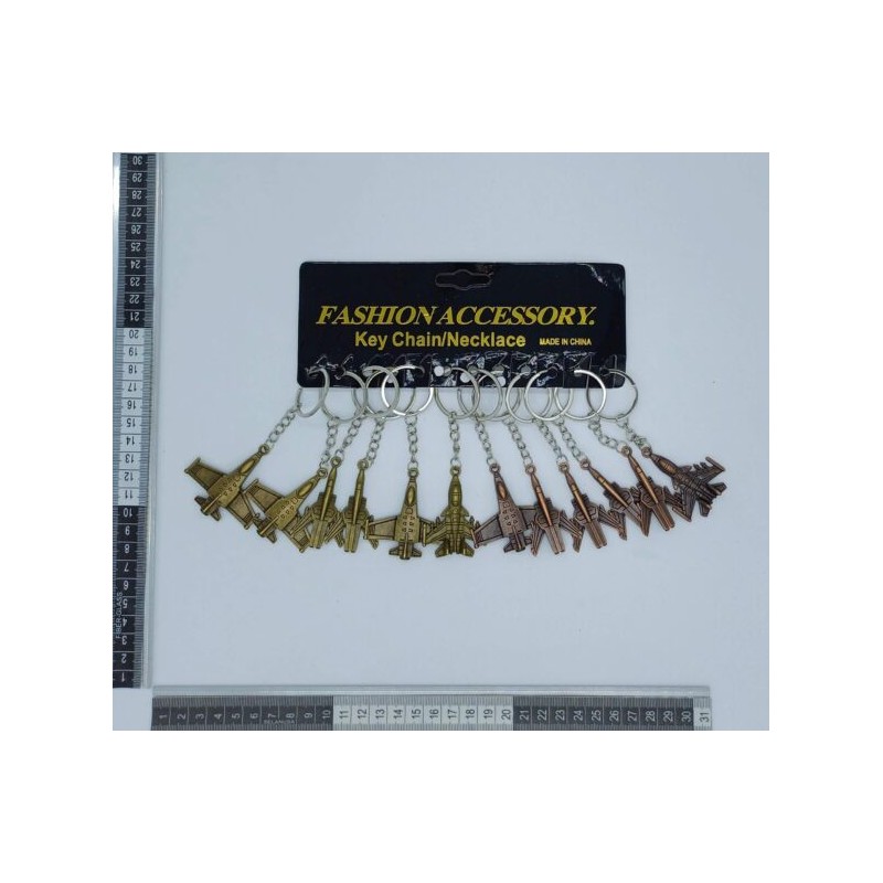 llavero metalico avion C/12 F1286