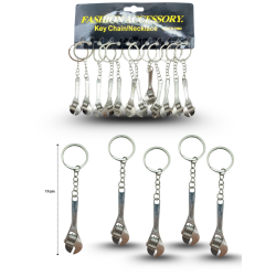 llavero llave perica metálico C/12 1173 o M141-7G-6