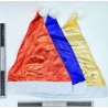 gorro de santa navideño rojo, azul y dorado C/12 WD-1024D-2