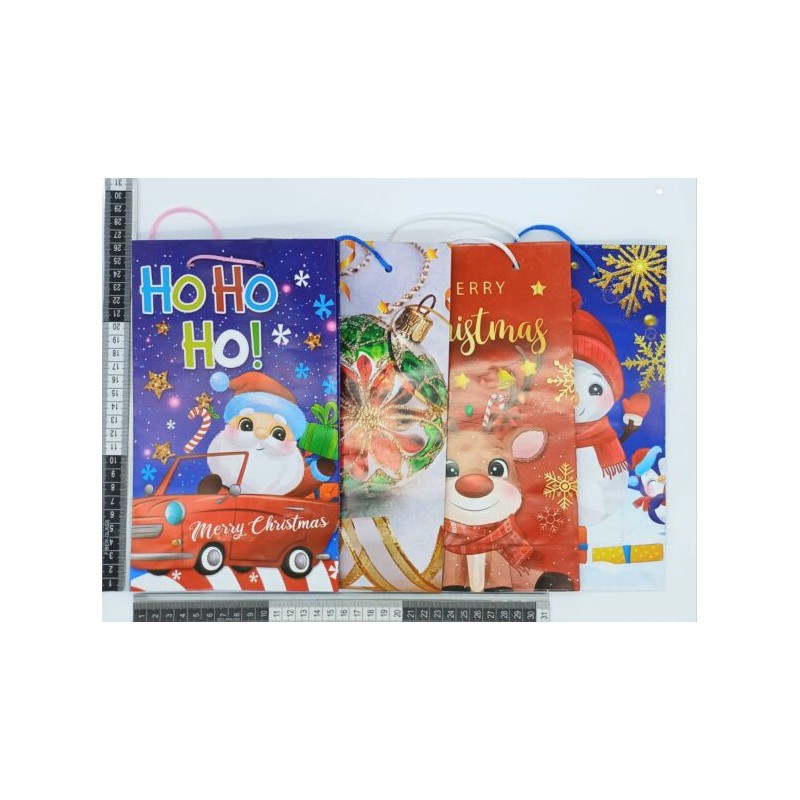 bolsa de navidad para regalo varios diseños mediana C/12 CT