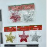 estrella navideña 9.5cm con 2pz paquete C/12 J3212