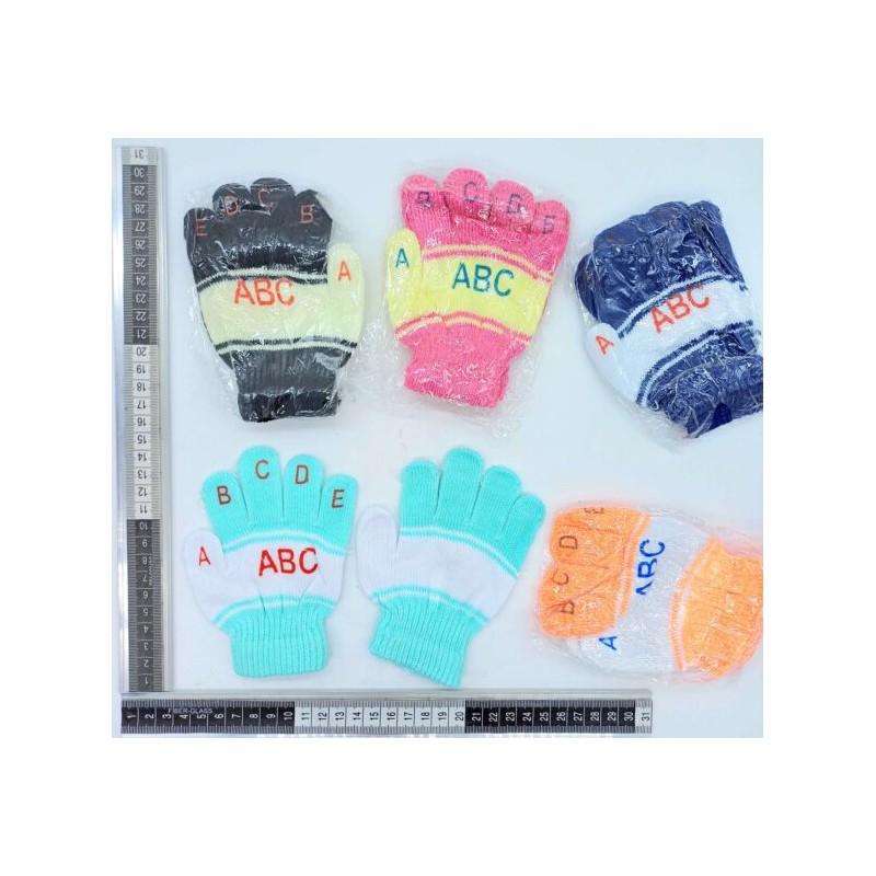 guante infantil abecedario C/12 HKZ-21