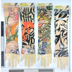 manga con estampado de tatuaje C/12 HKN-39 o r-36