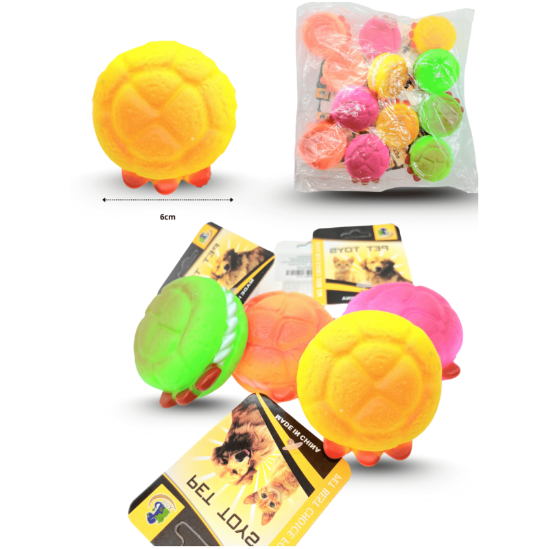 juguete chillón para mascota 7.5cm hamburguesa C/12 PR61192