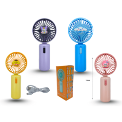ventilador decorado sanrio 13cm carga USB C/1 DD8054