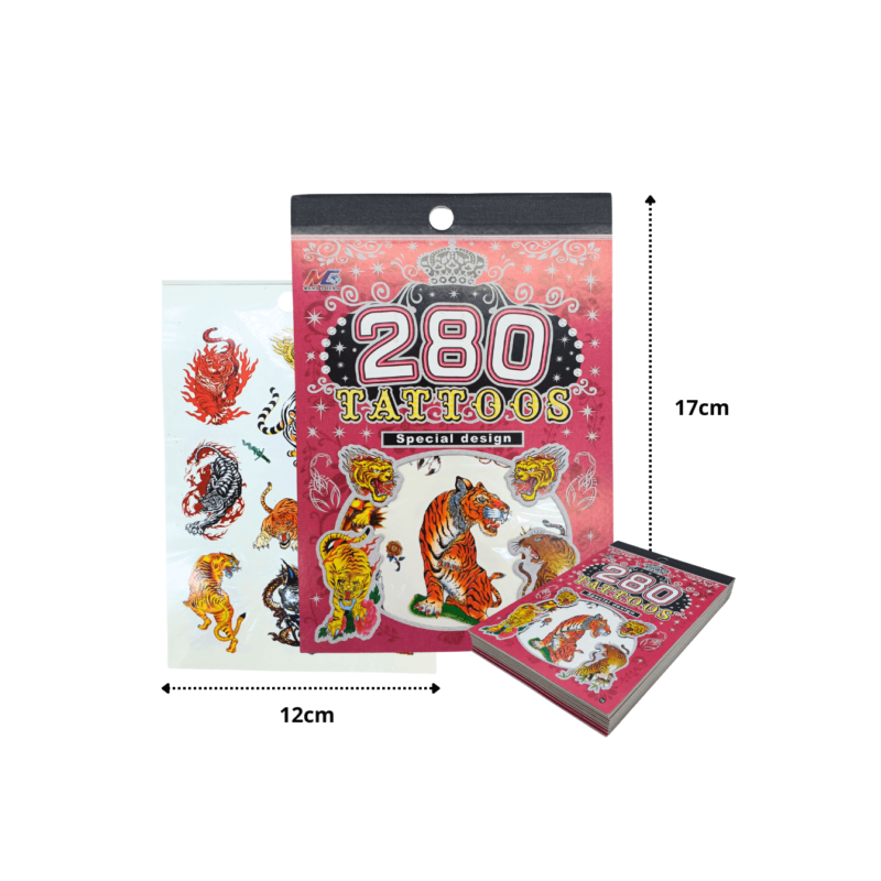 tatuaje temporal en libro C/12 F2400
