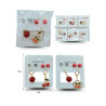 arete frutos rojos dispares con 2 pares de broqueles set 3 pares C/12 25C-5