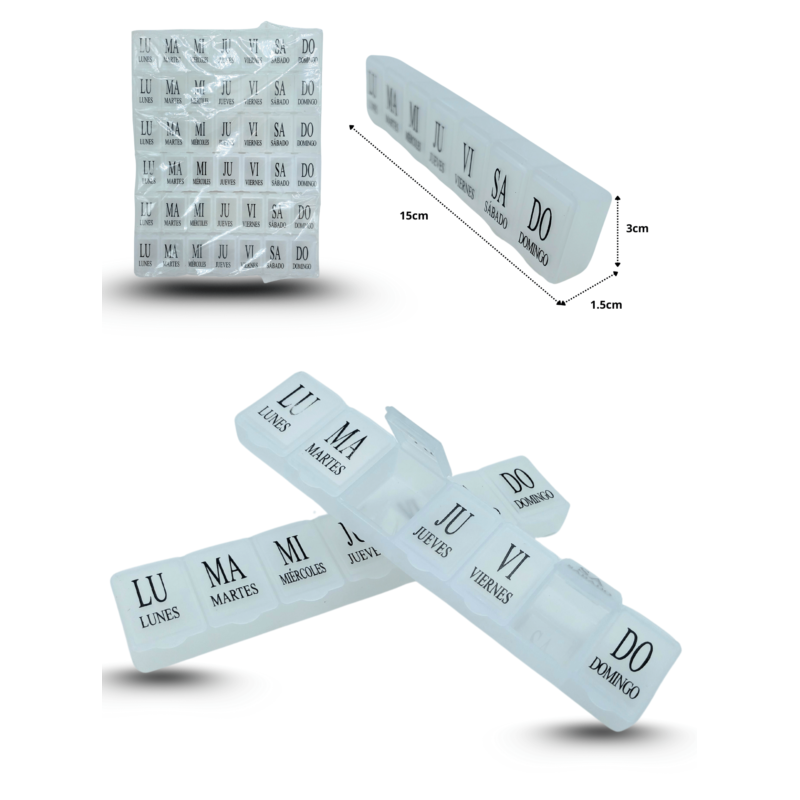 pastillero lineal C/12 G306-5F-2 6H-1
