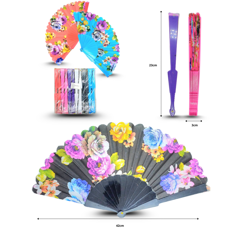 abanico decorado base colores C/12 25-C04