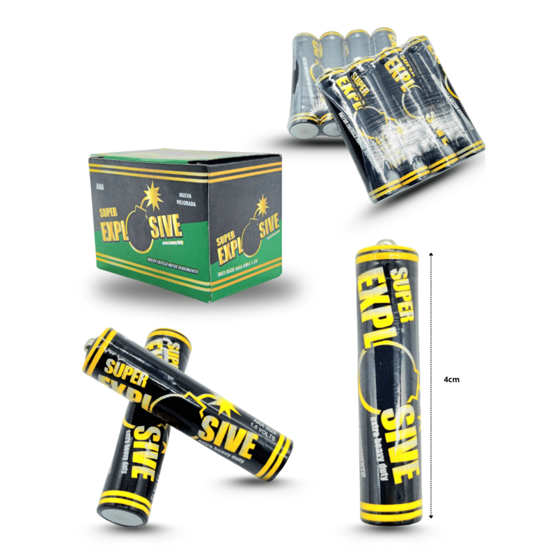 pila explosive AAA set 4pzas C/6