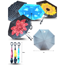 paraguas reversible doble cubierta decorado C/1 EXP-SRS22