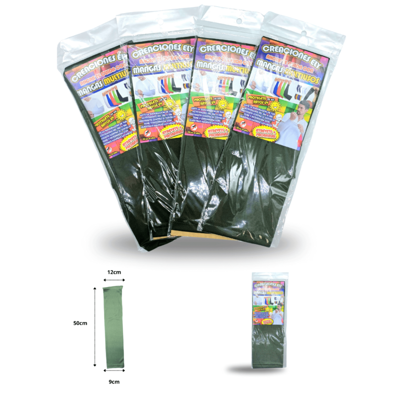 manga color verde militar una pieza C/20 GLVN