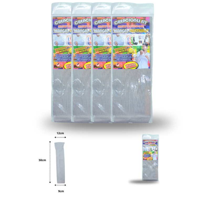 manga color gris plata una pieza C/20 GLVN