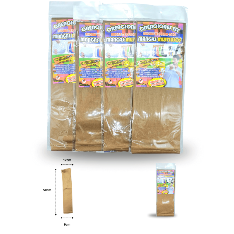 manga color caqui una pieza C/20 GLVN