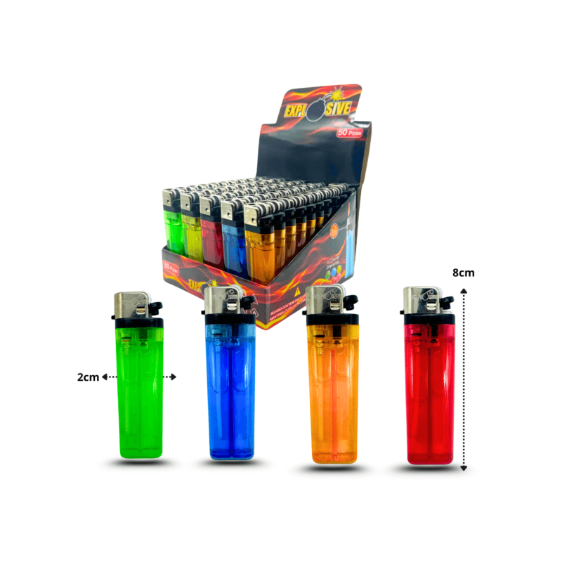 encendedor de bolsillo 5 colores EXPLOSIVE C/50
