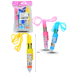 pluma 4 tintas decorada C/4 BJY-106