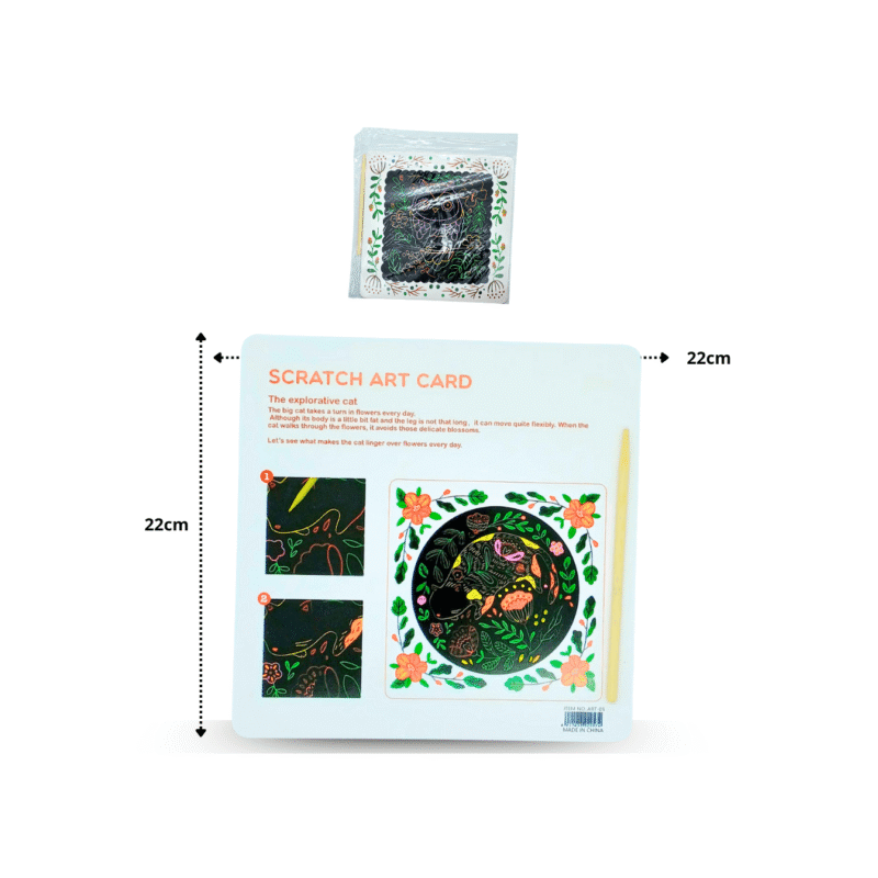 dibujo mágico cartón 20x20cm C/12 B6171