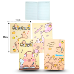 libreta capy bara 13.5cmx20.5cm C/4 25F-63