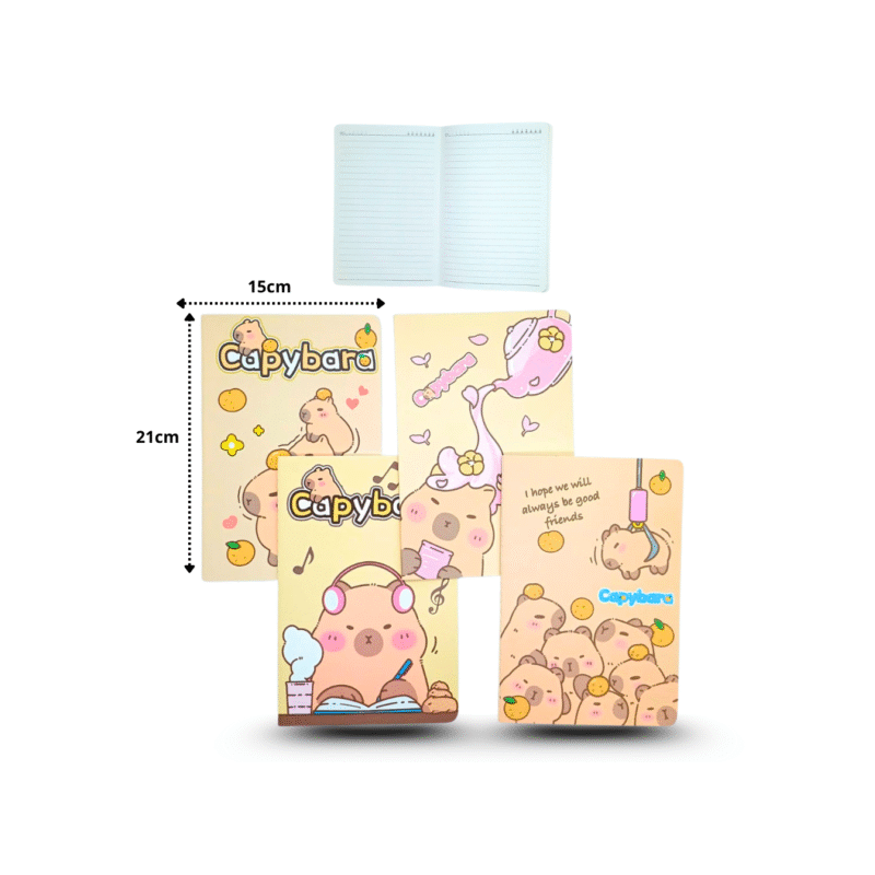 libreta capy bara 13.5cmx20.5cm C/4 25F-63