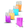 bolsa para regalo color liso un solo color por paquete con asa de papel 15x12x6cm C/12 M687-3H-1