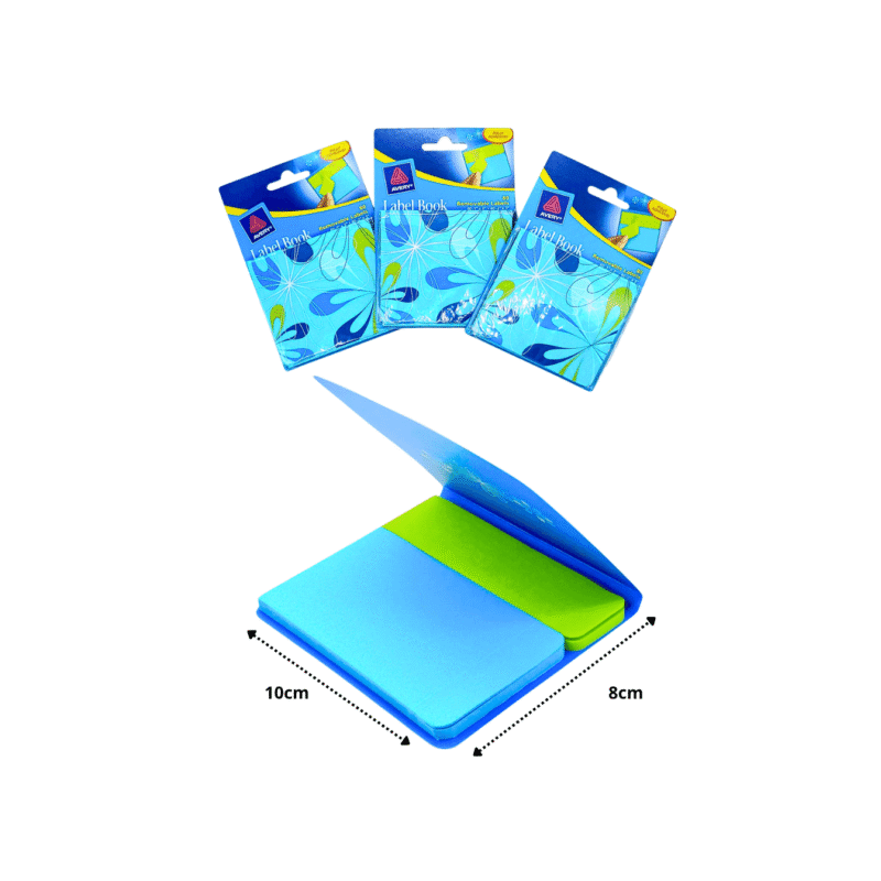notas adhesivas dos tamaños señalador y rectángulo con caratula de protección C/12 AM