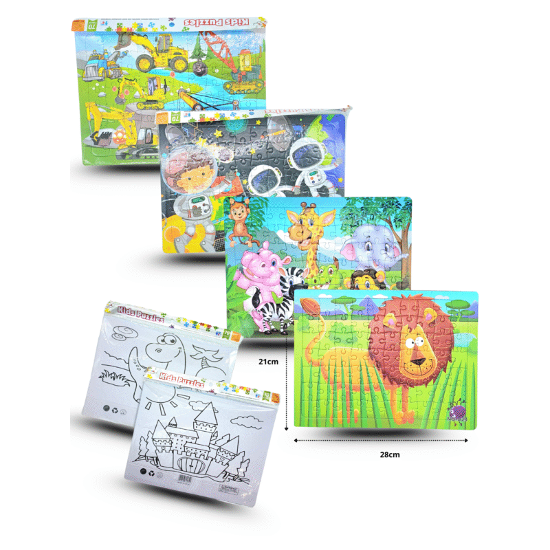 rompecabeza surtido doble vista dibujo 28x21cm C/12 YFU-147