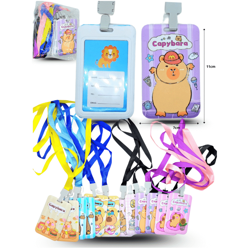 porta gafete decorado capy bara C/12 DG25-B26