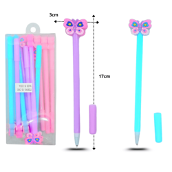 pluma gel mariposa C/12 C5033