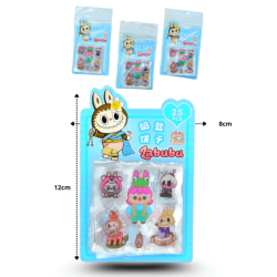 sticker translucido LABUBU con 24 mini planillas C/12 GF253S-13