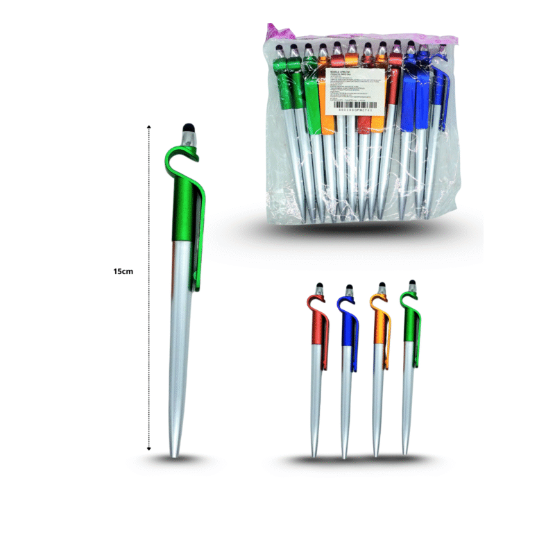 pluma touch con soporte para celular C/12 GPM-2741