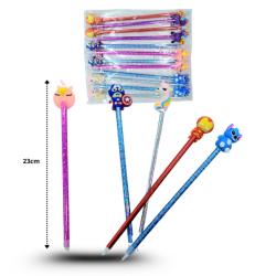 pluma con personajes C/12 PL-C5006