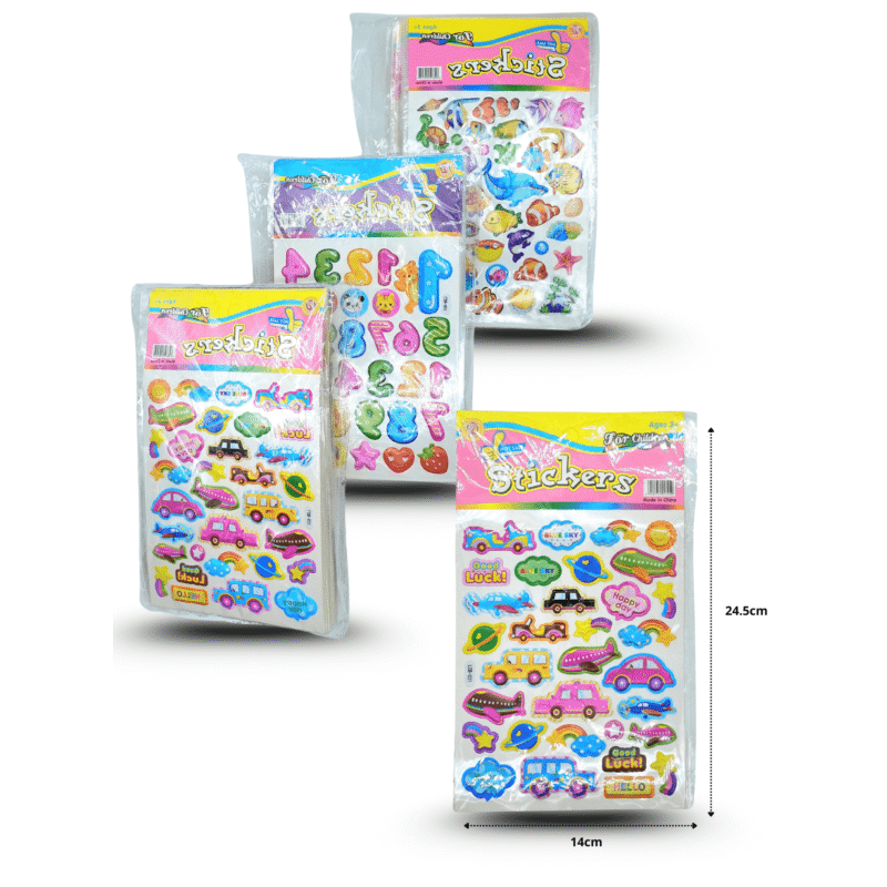 sticker surtido 24.5x14cm C/20 F2283