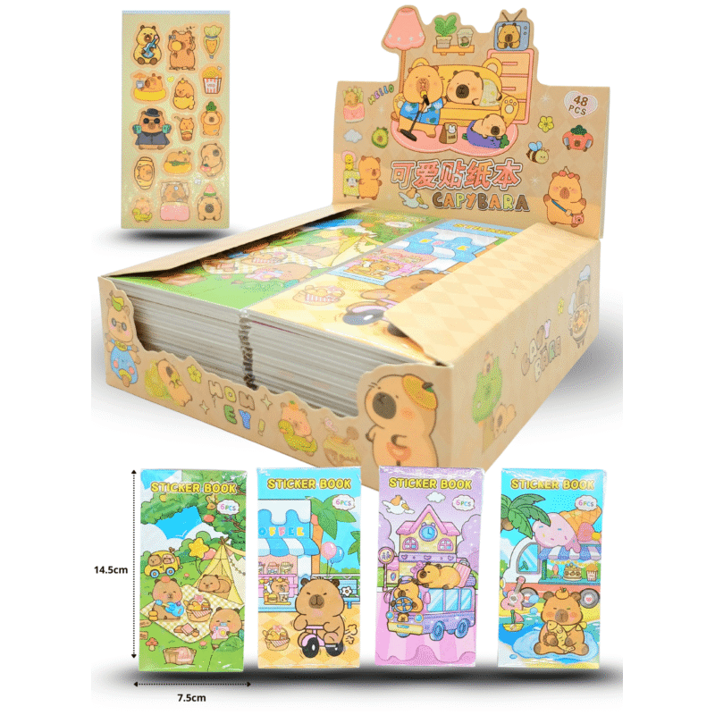 libro sticker capy bara C/48 R252J-55