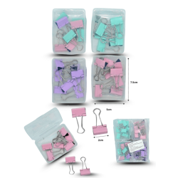 clip sujetador de documentos tipo mariposa C/12 XLE-38