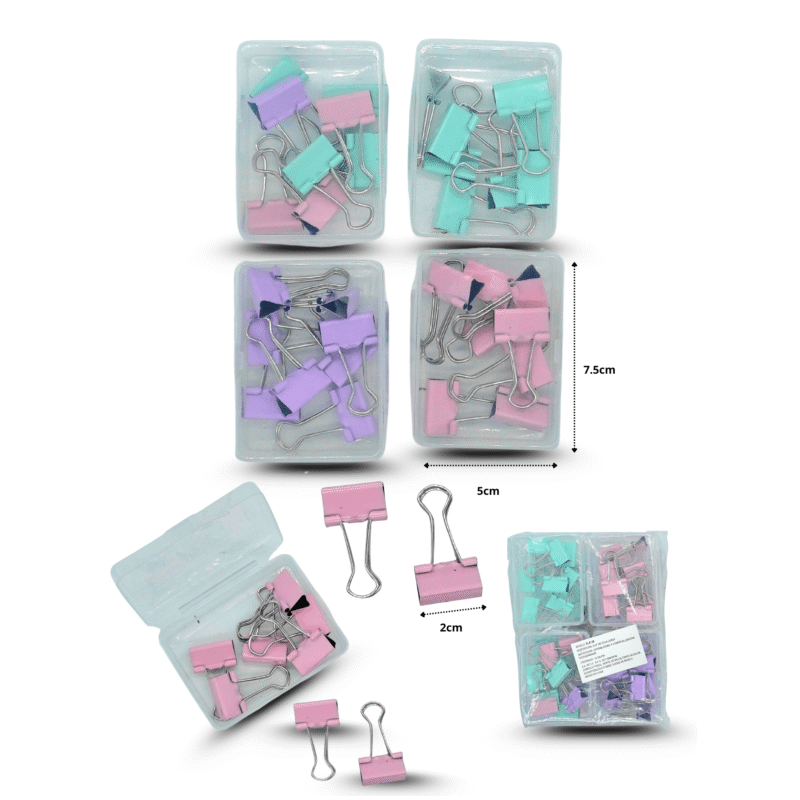 clip sujetador de documentos tipo mariposa C/12 XLE-38