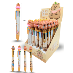 pluma 6 tintas capy bara C/36 25C-2