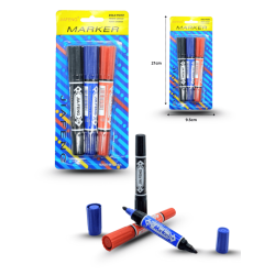 marcador en blister set 3 pzas C/10 UA-3006