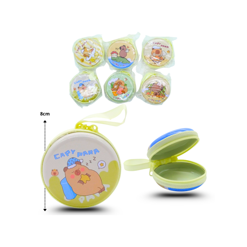 monedero redondo rígido con cierre capy bara C/12 25C-120