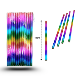 lápiz arcoiris de color decorado tornasol C/12 PL-C5099