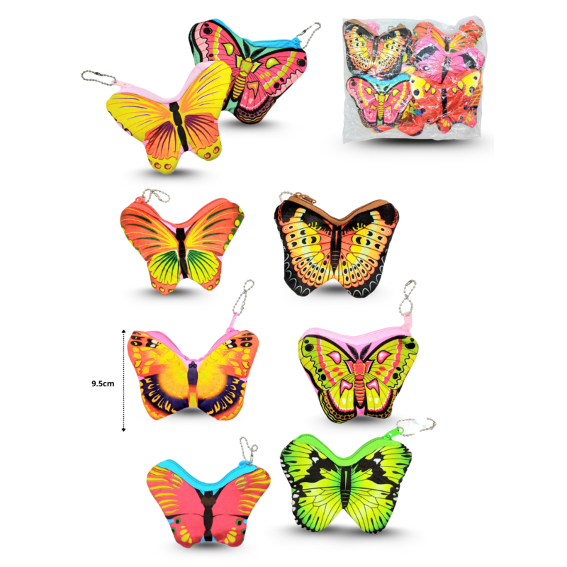 monedero mariposa colores C/12 T-23