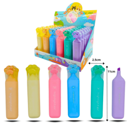 marca textos colores pastel PAW huella C/36 A-7268B