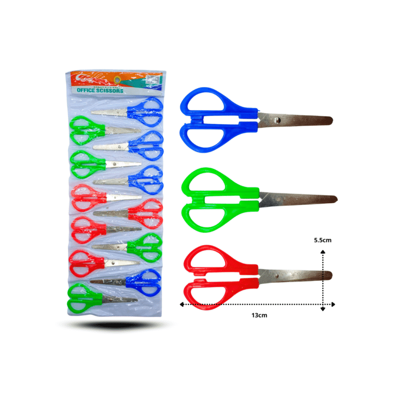 tijera escolar con métrica en tira C/12 PAP-C5108