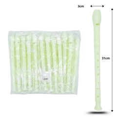 flauta escolar color natural empacada individual C/24 EXP334