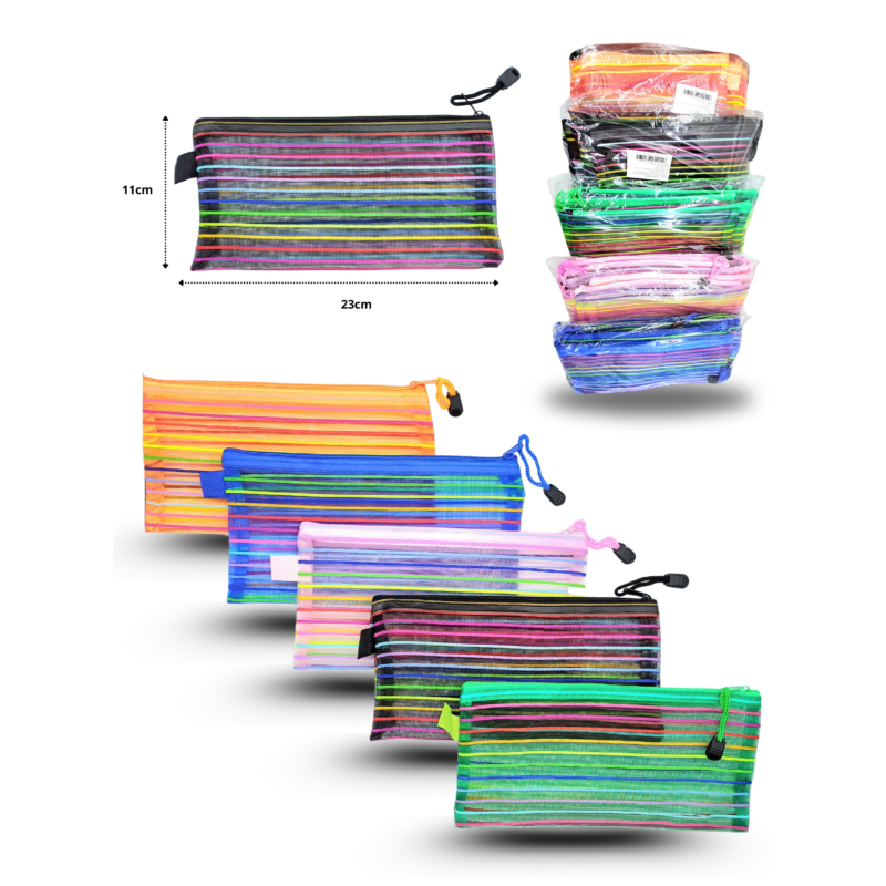 bolsa red lapicera cosmetiquera mediana un solo color por empaque 22.5x12cm C/12 7h-3 o PA70239