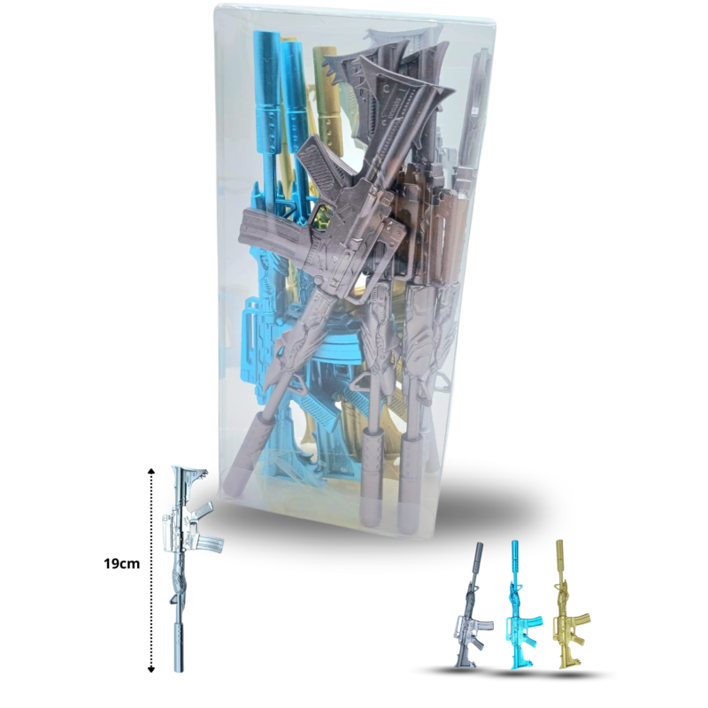 pluma de rifle colores metálicos C/12 5002